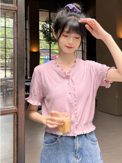 เสื้อผ้าวัยรุ่นเกาหลี เสื้อยืดวัยรุ่นผู้หญิง มีขนาด S M L XL