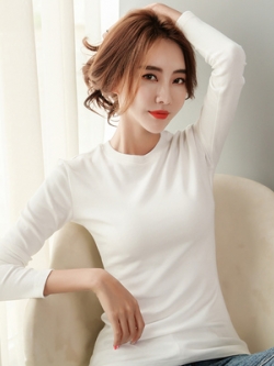 เสื้อยืดคอตตอน เสื้อยืดสไตล์เกาหลี