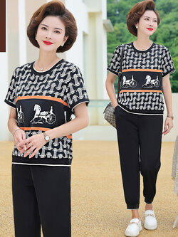 เสื้อผ้าคุณแม่วัย 60 เสื้อคนแก่ผู้หญิงวัย60