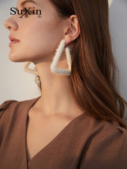 ตุ้มหู ต่างหู ต่างหูผู้หญิง By SuXin