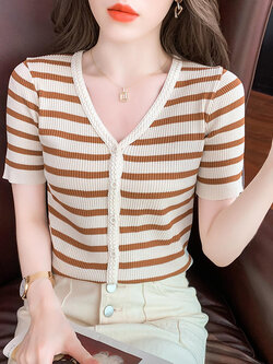 เสื้อยืดวัยรุ่นน่ารักๆ เสื้อวัยรุ่นแขนสั้น เสื้อผ้าวัยรุ่นเกาหลี แบรนด์ Wiyike