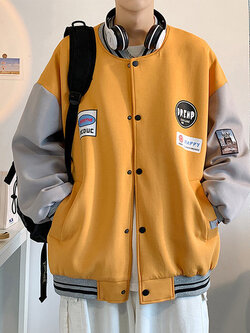 เสื้อแจ็คเก็ตเบสบอล เสื้อคลุม เสื้อแขนยาวสไตล์เกาหลี