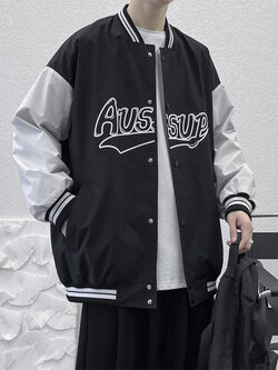 เสื้อแจ็คเก็ตเบสบอล เสื้อคลุม เสื้อแขนยาวสไตล์เกาหลี