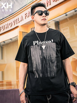 เสื้อยืดผู้ชายอ้วน S-5XL(อกเสื้อ39-51นิ้ว)
