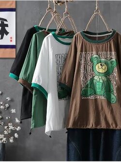 เสื้อยืดวินเทจ ฟรีไซส์อกเสื้อประมาณ 38-42