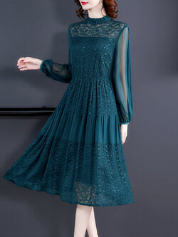 เดรสวัยผู้ใหญ่40-60ปี เดรสคุณแม่ ชุดเดรสทำงานวัยผู้ใหญ่ แบรนด์ MAMA DRESS