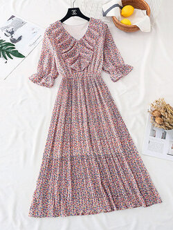 เดรสชีฟอง เดรสลายดอกไม้ Fairy House