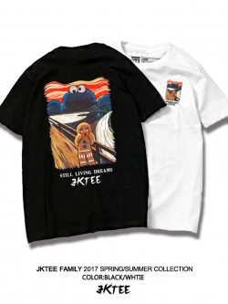 เสื้อยืด Unisex ลายน่ารัก วัดไซส์ตามช่วงน้ำหนักตัว S:40-50/M:50-55/L:55-60/XL:60-65/2XL:65-70กิโลกรัม