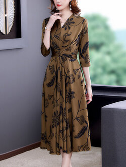 เดรสวัยผู้ใหญ่40-60ปี เดรสคุณแม่ ชุดเดรสทำงานวัยผู้ใหญ่ แบรนด์ MAMA DRESS