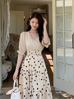 แบบชุดเดรสสวยๆ ชุดเดรสน่ารักๆสไตล์เกาหลี