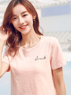 Alustine-เสื้อยืดผ้าฝ้าย