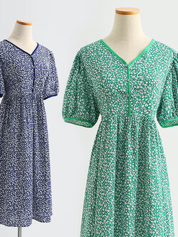 เดรสชีฟอง เดรสลายดอกไม้ Fairy House