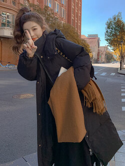 เสื้อโค้ท เสื้อโค้ทกันหนาว เสื้อโค้ทใส่เที่ยวต่างประเทศ ยี่ห้อ: Qianziqian