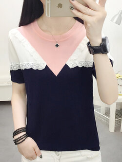 เสื้อทีเชิ้ตวัยรุ่น เนื้อผ้านิตติ้ง ใส่ได้ยืดได้ไม่คัน