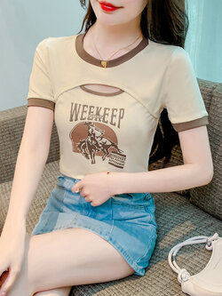 เสื้อผ้าวัยรุ่นเกาหลี เสื้อยืดวัยรุ่นผู้หญิง มีขนาด S M L XL