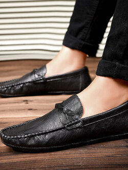 รองเท้าหนังผู้ชาย มีไซส์39-44 รองเท้าโลฟเฟอร์ชาย Slip-On Shoes
