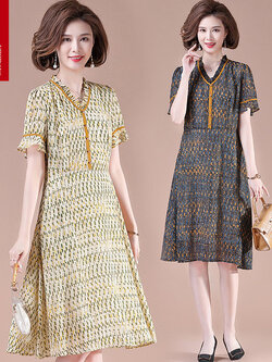 เดรสวัยผู้ใหญ่40-60ปี เดรสคุณแม่ ชุดเดรสทำงานวัยผู้ใหญ่ แบรนด์ MAMA DRESS