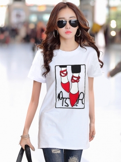 เสื้อยืดคอตตอนเรียบหรู