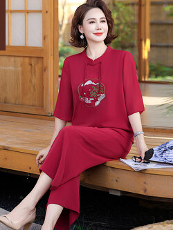 เสื้อผ้าคุณแม่วัย 60 เสื้อคนแก่ผู้หญิงวัย60