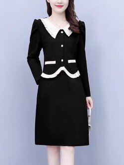 เดรสสีดำสุภาพ เรียบหรู ดูดี เหมาะกับทุกโอกาส | เดรสผู้หญิงแฟชั่นสุภาพ