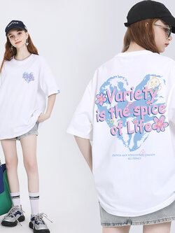 เสื้อผ้าวัยรุ่นเกาหลี เสื้อยืดวัยรุ่นผู้หญิง มีขนาด S M L XL