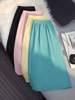 กระโปรงยาว กระโปรงยาวทรงเอ กระโปรงทำงาน