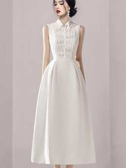 ชุดเดรสยาวสวยๆ ชุดเดรสยาวใส่สบาย ใส่ทำงาน