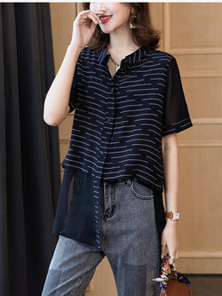 เสื้อผ้าแฟชั่น เสื้อเชิ้ตแขนสั้น