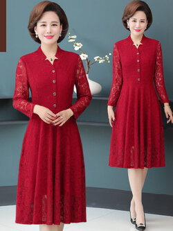 เดรสวัยผู้ใหญ่40-60ปี เดรสคุณแม่ ชุดเดรสทำงานวัยผู้ใหญ่ แบรนด์ MAMA DRESS