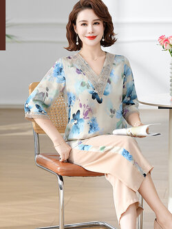 เสื้อผ้าคุณแม่วัย 60 เสื้อคนแก่ผู้หญิงวัย60