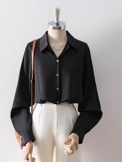 เสื้อสีดำสุภาพ เรียบหรู ดูดี เหมาะกับทุกโอกาส | เสื้อผู้หญิงสุภาพ