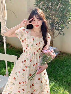 เดรสวัยรุ่น-เดรสคนอ้วนวัยรุ่น L-4XL(อก38-46 นิ้ว)