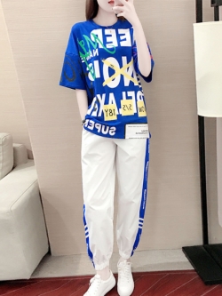 ชุดวอร์ม สูทเกาหลี Jumpsuit ชุดจั้มสูท ชุดเซท 2 ชิ้น ชุดกีฬาผู้หญิง ชุดออกกำลังกาย เสื้อกันหนาว ชุดวอร์มคู่