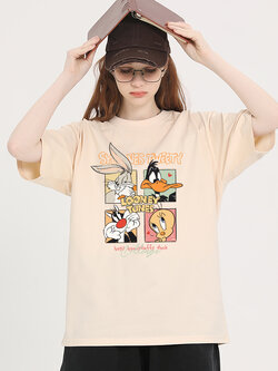 เสื้อผ้าวัยรุ่นเกาหลี เสื้อยืดวัยรุ่นผู้หญิง มีขนาด S M L XL