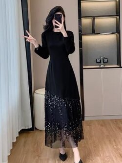 เดรสสีดำสุภาพ เรียบหรู ดูดี เหมาะกับทุกโอกาส | เดรสผู้หญิงแฟชั่นสุภาพ