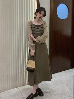 เดรส คนอ้วน เสื้อผ้าสาวอวบ