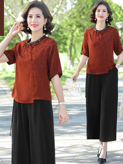 เสื้อผ้าคุณแม่วัย 60 เสื้อคนแก่ผู้หญิงวัย60