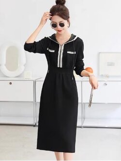 เดรสสีดำสุภาพ เรียบหรู ดูดี เหมาะกับทุกโอกาส | เดรสผู้หญิงแฟชั่นสุภาพ