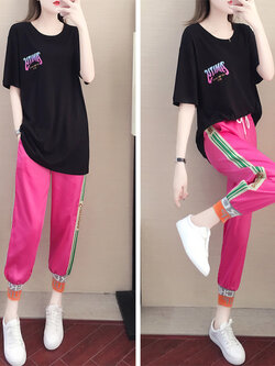 ชุดวอร์ม สูทเกาหลี Jumpsuit ชุดจั้มสูท ชุดเซท 2 ชิ้น ชุดกีฬาผู้หญิง ชุดออกกำลังกาย เสื้อกันหนาว ชุดวอร์มคู่