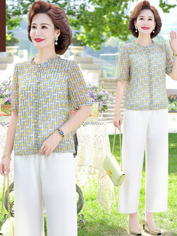 เสื้อผ้าคุณแม่วัย 60 เสื้อคนแก่ผู้หญิงวัย60