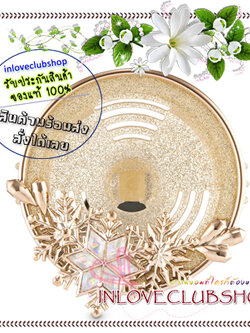 Bath & Body Works / Car Fragrance Holder (Gold Snowflake) *Vent Clip