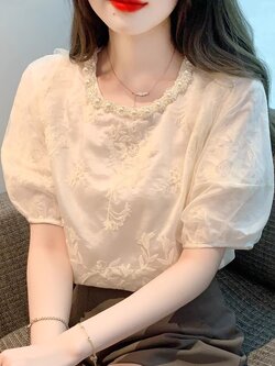 เสื้อเชิ้ตผู้หญิงใส่ทํางาน 390 บาทต่อชิ้น ฟรีค่าจัดส่ง