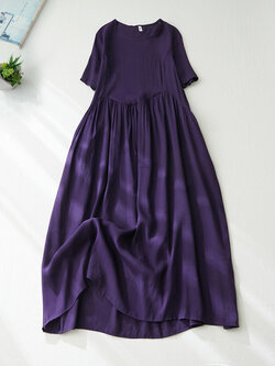 เดรสลินิน เดรสลินินเก๋ๆ เดรสผ้าฝ้าย เดรสลินินแขนสั้น ลายดอก BY LININ