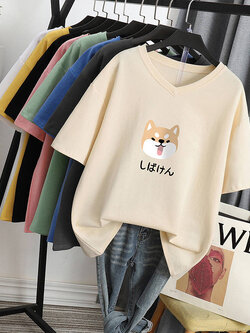 เสื้อโอเวอร์ไซส์เกาหลี เสื้อยืดพลัสไซส์ เสื้อยืดคนอ้วน เสื้อยืดโอเวอร์ไซส์ผู้หญิง