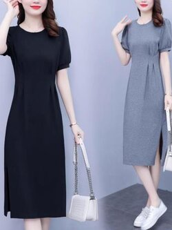 เดรสสีดำสุภาพ เรียบหรู ดูดี เหมาะกับทุกโอกาส | เดรสผู้หญิงแฟชั่นสุภาพ