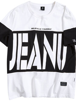 เสื้อยืดผู้ชายอ้วน S-5XL(อกเสื้อ39-51นิ้ว)