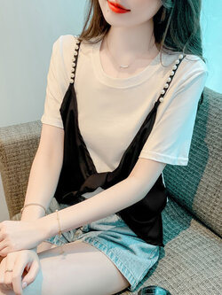 เสื้อผ้าวัยรุ่นเกาหลี เสื้อยืดวัยรุ่นผู้หญิง มีขนาด S M L XL