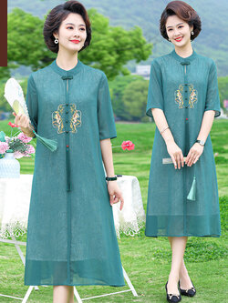 เสื้อผ้าคุณแม่วัย 60 เสื้อคนแก่ผู้หญิงวัย60