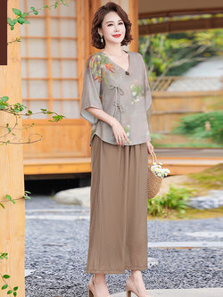 เสื้อผ้าคุณแม่วัย 60 เสื้อคนแก่ผู้หญิงวัย60