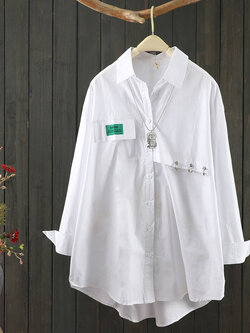 แบบเสื้อสวยๆ เสื้อผ้าฝ้ายลินิน เสื้อเชิ้ตผ้าลินิน